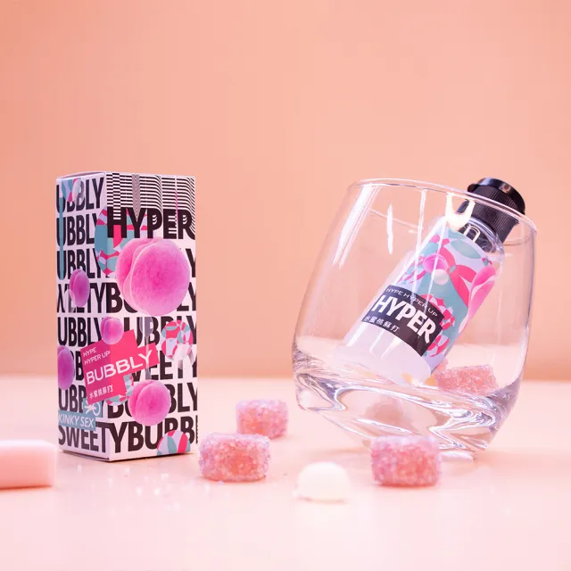 【HYPER HYPE UP】水蜜桃蘇打口味潤滑液 1入(50ml 水溶性 HARU女性情趣口交液)
