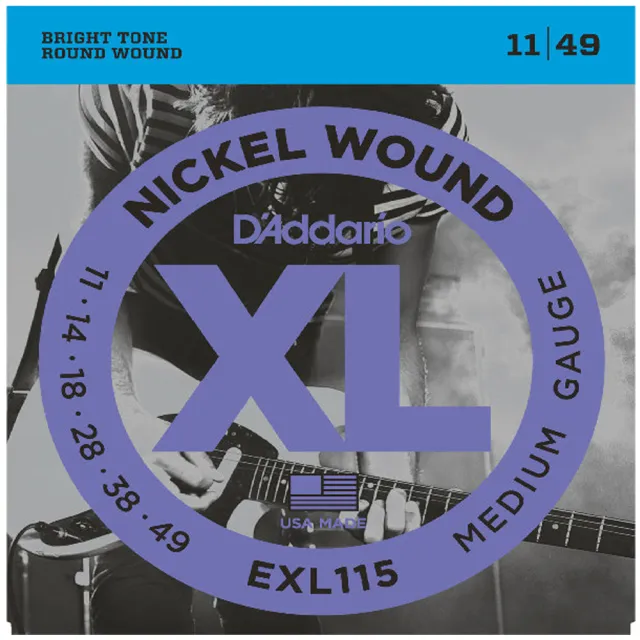 【D’Addario】EXL115 鎳纏系列 11-49 電吉他套弦(台灣公司貨 商品品質有保障)