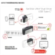 【SanDisk 晟碟】全新版 64GB Ultra Dual USB3.1 Type-C OTG 原廠平輸(原廠5年保固 雙用隨身碟)