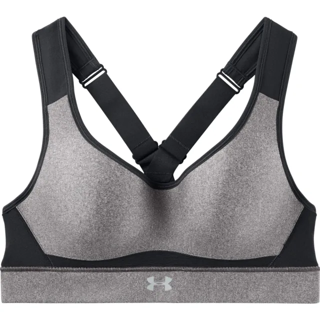 【UNDER ARMOUR】UA 女 Warp Knit高衝擊運動內衣_1313285-020(灰)