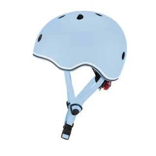 【GLOBBER 哥輪步】法國 GO•UP 安全帽 XXS-粉藍(LED警示燈、護具、防護、防摔)