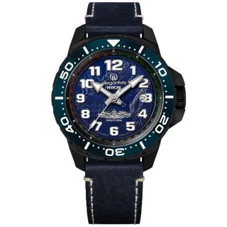 【elegantsis 愛樂時】海軍艦隊2.0 機械錶 義大利真牛皮錶帶 藍黑色 46mm(ELJX48MAS-ROCN-NU02LC)