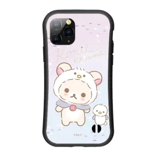 【Rilakkuma 拉拉熊】iPhone12 Pro Max 6.7吋 小蠻腰手機殼/保護殼 粉紫企鵝(正版授權 台灣製造)