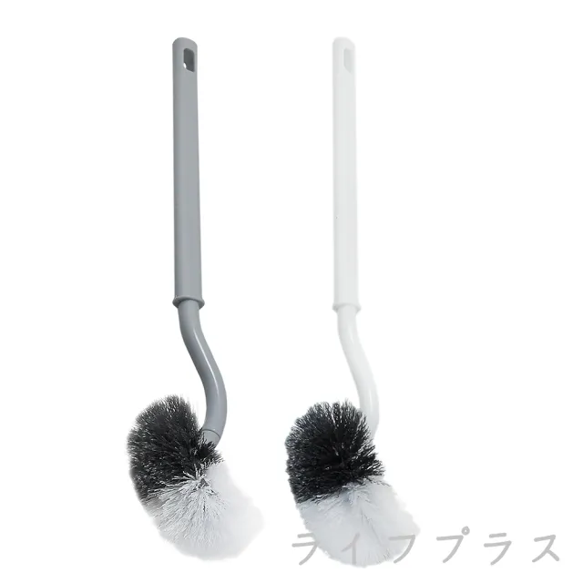 日式S型長柄軟毛馬桶刷-2支(馬桶刷)
