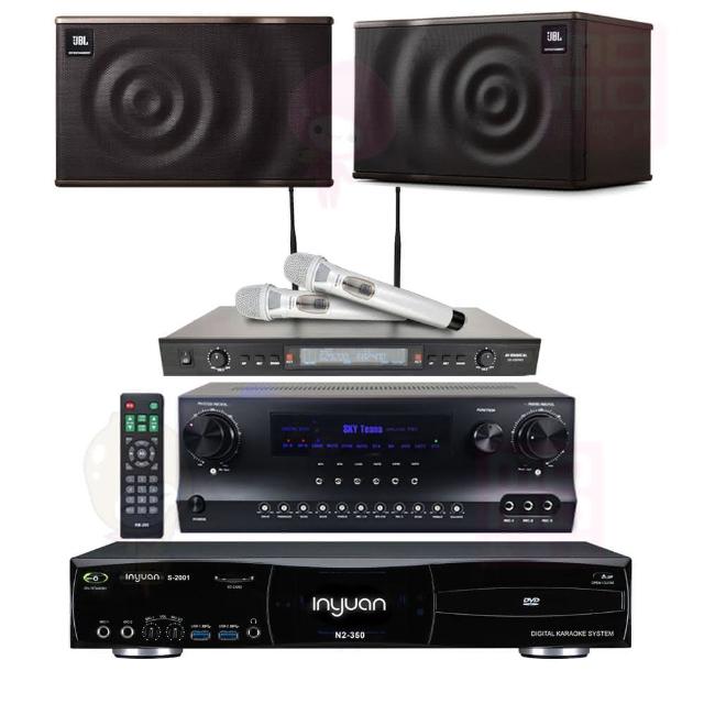 【音圓】S-2001 N2-350+DW-1+SR-928PRO+JBL MK10(點歌機4TB+擴大機+無線麥克風+喇叭)