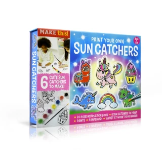 【iBezt】Paint Your Own Sun Catchers(Activity Station Book Kit)