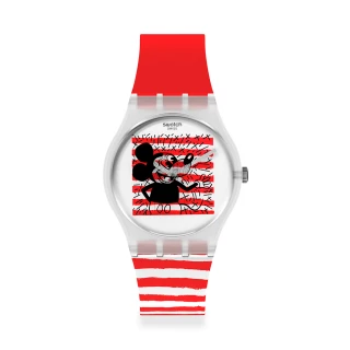 【SWATCH】Gent 原創系列手錶 MOUSE MARINIERE 瑞士錶 錶(34mm)