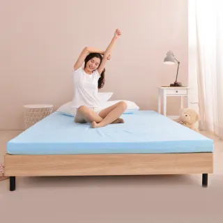 【LooCa】贈枕x1-法國防蹣5cm全記憶床墊(單人3尺)