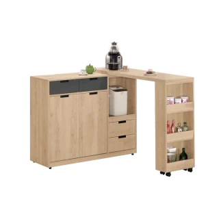 【WAKUHOME 瓦酷家具】Smeg4.6尺中島型多功能餐櫃 A002-433-1