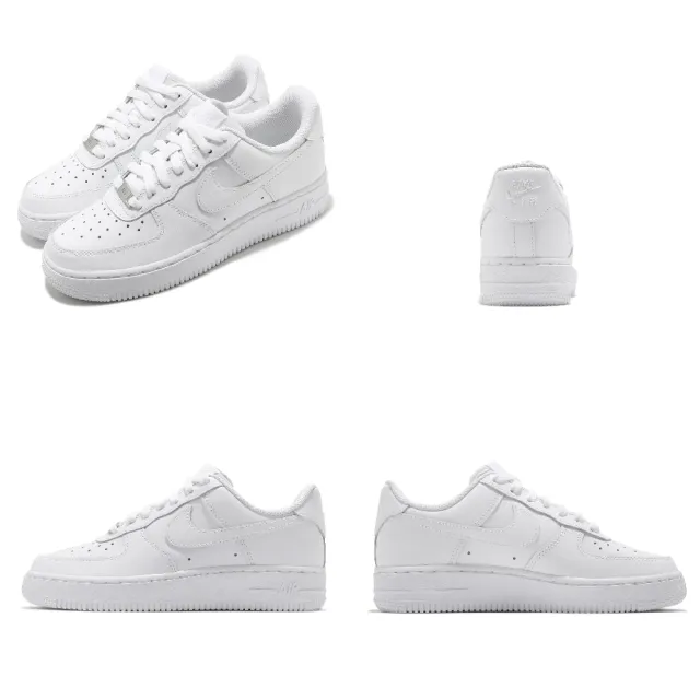 【NIKE 耐吉】休閒鞋 Wmns Air Force 1 07 運動 女鞋 男鞋 經典款 AF1 皮革 小白鞋 全白(DD8959-100)