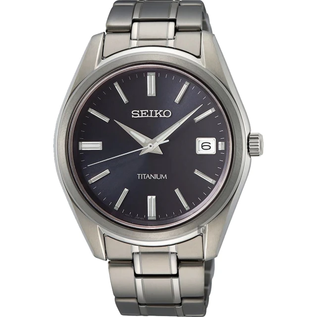 【SEIKO 精工】CS 鈦金屬簡約手錶-40mm 送行動電源 畢業禮物(SUR373P1/6N52-00B0V)