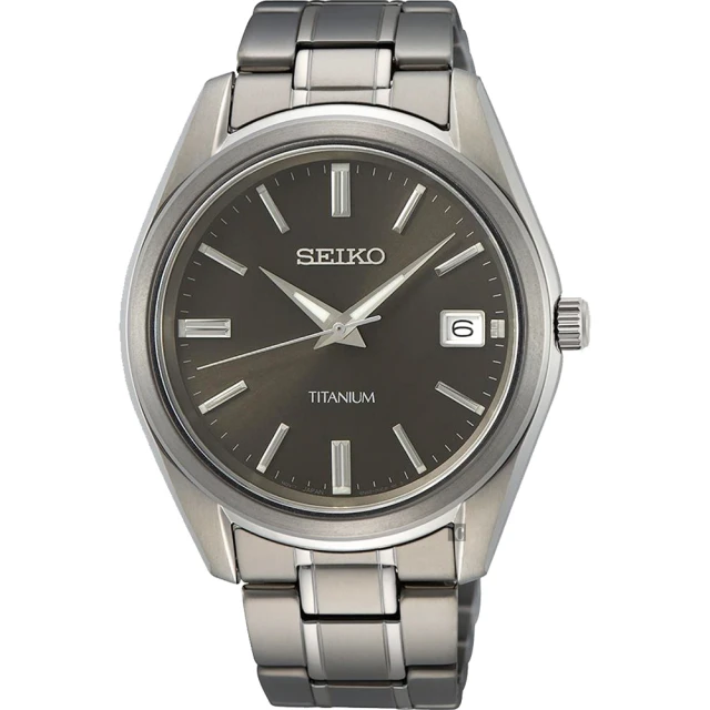 SEIKO 精工 CS 鈦金屬簡約手錶-40mm 好禮2選1 聖誕節 禮物(SUR375P1/6N52-00B0D)