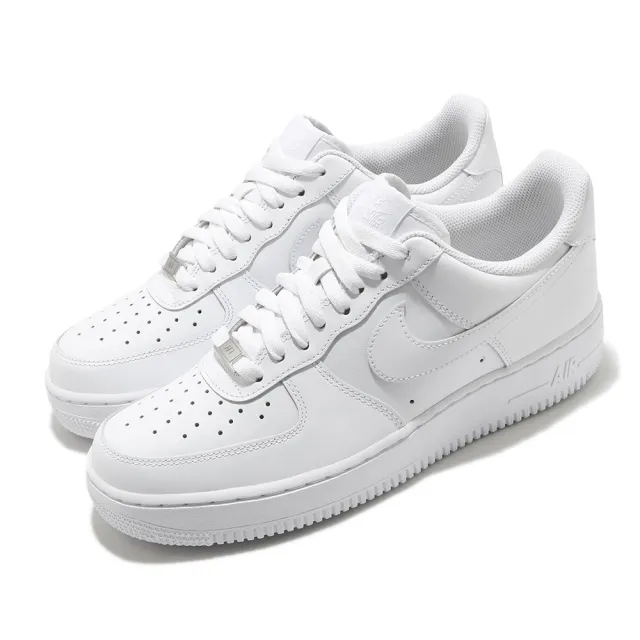 【NIKE 耐吉】休閒鞋 Air Force 1 07 運動 男鞋 經典款 AF1 皮革 質感 穿搭 白For 全白(CW2288-111)