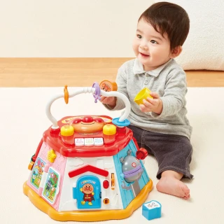 【ANPANMAN 麵包超人】麵包超人 促進發育〜大型趣味嬰兒遊戲盒(8個月-/聲光玩具)