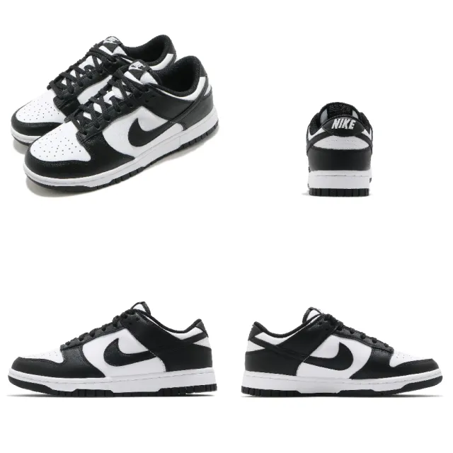 【NIKE 耐吉】休閒鞋 熊貓 Dunk Low 女鞋 復刻 Black 黑 白(DD1503-101)