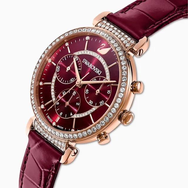 【SWAROVSKI 施華洛世奇】PASSAGE CHRONO 計時腕錶(5580345)