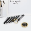 【KATE SPADE】黑桃logo手機指環(晶鑽黑)