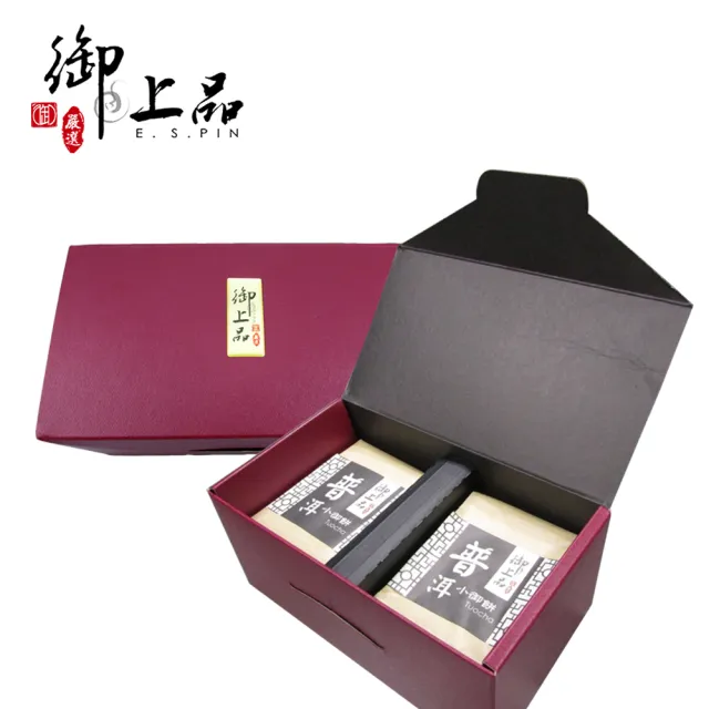 【御上品】墨禪茶趣-精緻小御餅品飲組150gX2包(普洱小御餅/組合/禮盒)(中秋禮盒)