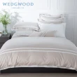 【WEDGWOOD】500織長纖棉Bi-Color素色鬆緊床包-紐曼經典褐(特大180x210cm)