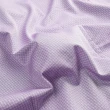 【ROBERTA 諾貝達】進口素材 台灣製 純棉舒適柔軟 細緻格紋短袖襯衫(紫色)