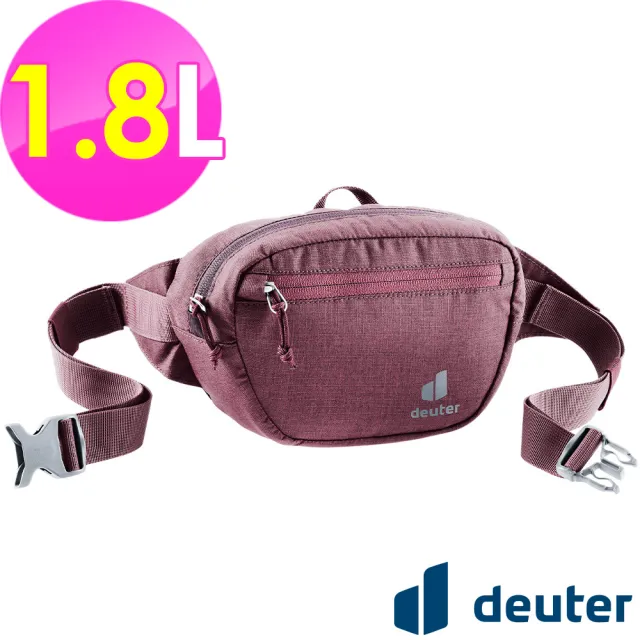 【deuter】Organizer Belt 1.8L休閒輕量腰包(3900421暗紅/胸包/側背包/路跑/慢跑)