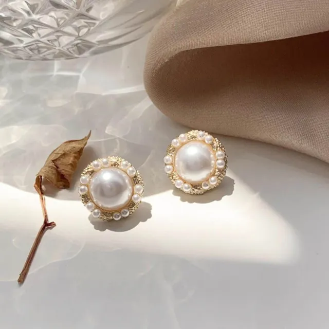 【MISS KOREA】韓國設計S925銀針唯美浪漫珍珠耳環