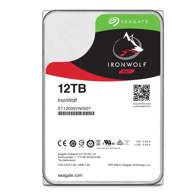 Seagate那嘶狼IronWolf 3TB 3.5吋NAS專用硬碟(ST3000VN007)2入組- momo