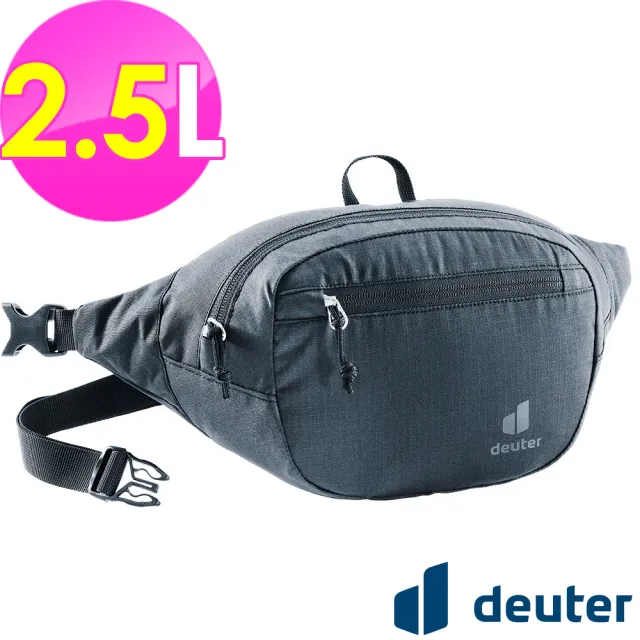 【deuter】BELT II 2.5L休閒輕量腰包(3900221黑/胸包/側背包/路跑/慢跑)