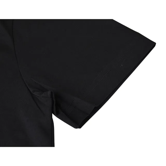 【EMPORIO ARMANI】EMPORIO ARMANI燙金EA7字母LOGO造型純棉短袖T恤(S/M/L/XL/黑x金字)