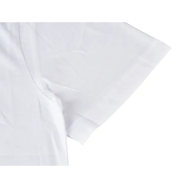 【EMPORIO ARMANI】EMPORIO ARMANI燙金EA7字母LOGO造型純棉短袖T恤(S/M/L/XL/白x金字)