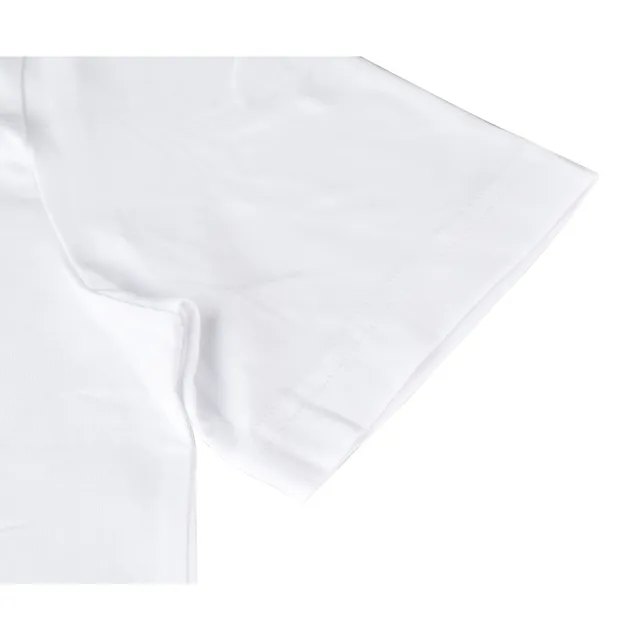 【EMPORIO ARMANI】EMPORIO ARMANI EA7字母LOGO造型純棉短袖T恤(S/M/L/XL/白x黑字)