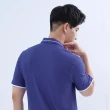 【遊遍天下】男款格紋抗UV防曬涼感吸濕排汗POLO衫GS1017藍紫(M-5L)