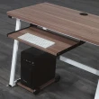 【BODEN】沃恩3.3尺電腦書桌/工作桌/辦公桌(附贈主機架)