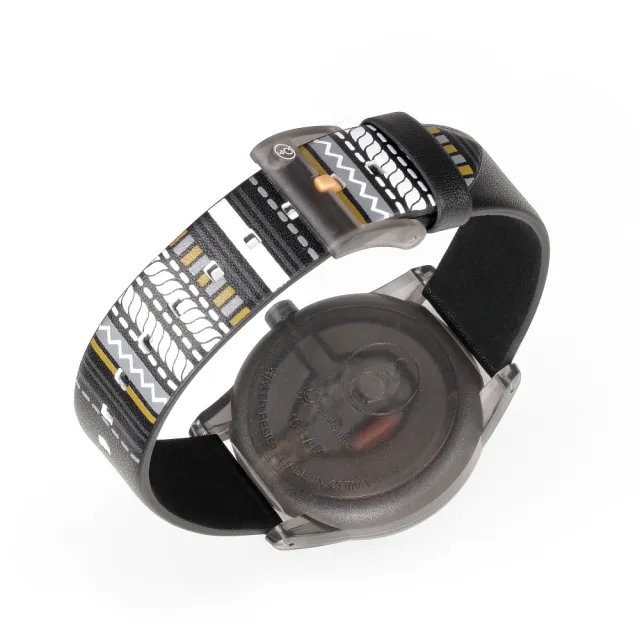 【Q&Q】喀什米爾系列太陽能手錶-沉穩黑Large/40mm