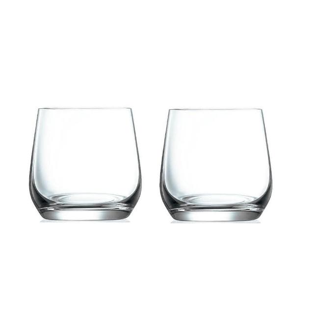 【LUCARIS】無鉛水晶威士忌杯370ml/2入禮盒組 HK系列(威士忌杯)