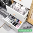 日系可摺疊多格貼身衣物內衣收納盒(三件組6格+7格+11格 白色)