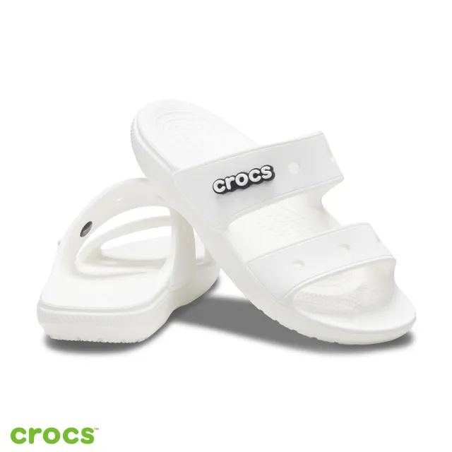 【Crocs】中性鞋 經典雙帶拖鞋(206761-100)