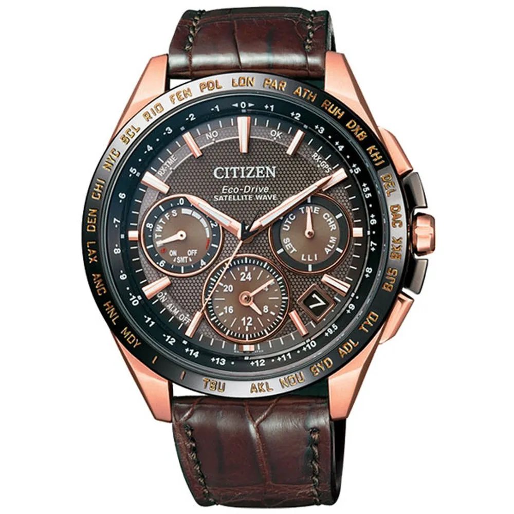 【CITIZEN 星辰】Eco-Drive 宇宙航道衛星對時腕錶(CC9016-01E)