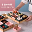 【陶瓷餐具】日式陶瓷方型水果盤8.8cm-4色4入(碟子 醬料碟 調味碟 小菜碟 沾醬碟 點心盤 糖果盤 零食盤)