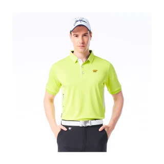【Jack Nicklaus 金熊】GOLF男款素面吸濕排汗POLO衫/高爾夫球衫(綠色)