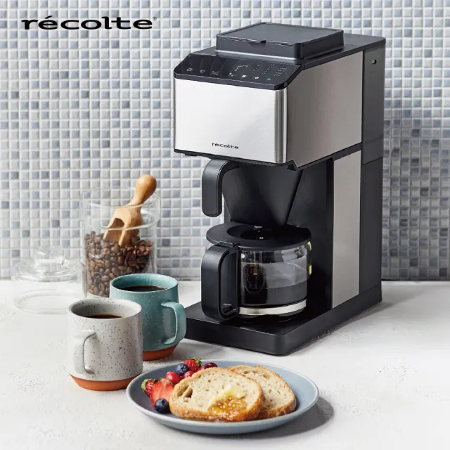 recolte Japan Likert Grind&Brew cone-shaped automatic grinding