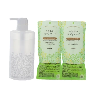 【DUSKIN 樂清】日本保濕沐浴乳補充包香氛*2+專用瓶