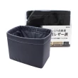 【YAC】柔軟皮革垃圾桶ZE-55-L(車用垃圾桶｜車用收納｜收納袋)