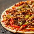 【上野物產】美味六吋牽絲牛肉比薩披薩30片(120g土10%/片 Pizza 比薩 披薩)