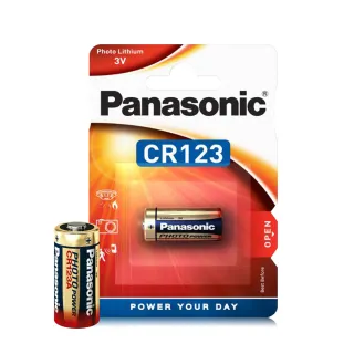 【Panasonic 國際牌】CR123 一次性鋰電池-2顆入 吊卡包裝(E123A/K123L/CR17345)