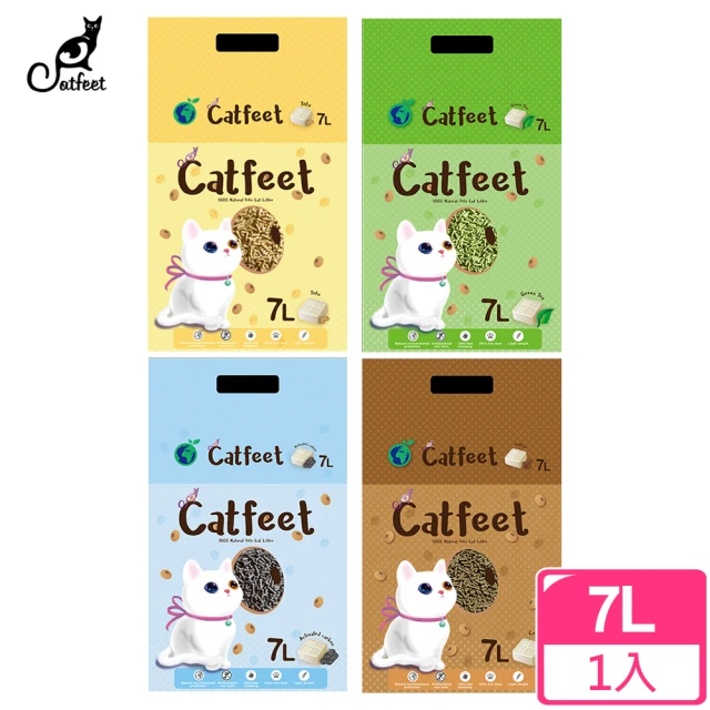 CatFeet 天然環保豆腐砂7L(原味/綠茶/活性碳/咖啡//貓砂)