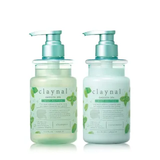 【claynal克萊諾】胺基酸白泥頭皮SPA護理洗護組檸檬薄荷450ml+450ml(控油去屑蓬鬆亮澤強健髮根)