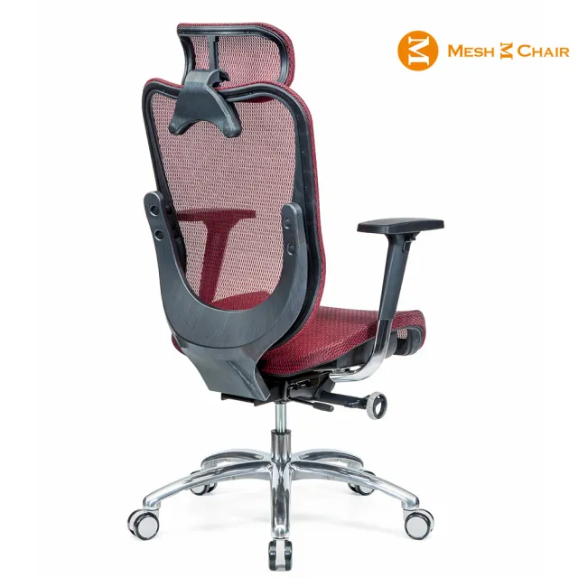 【Mesh 3 Chair】華爾滋人體工學網椅-尊爵版-紅色(人體工學椅、網椅、電腦椅、主管椅)