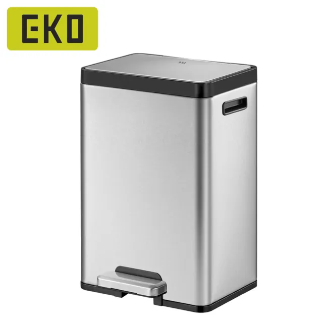 【EKO】艾可靜音雙桶分類垃圾桶20+20L
