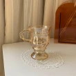 【MYUMYU 沐慕家居】琥珀色法式復古小玻璃杯(超值三入組)